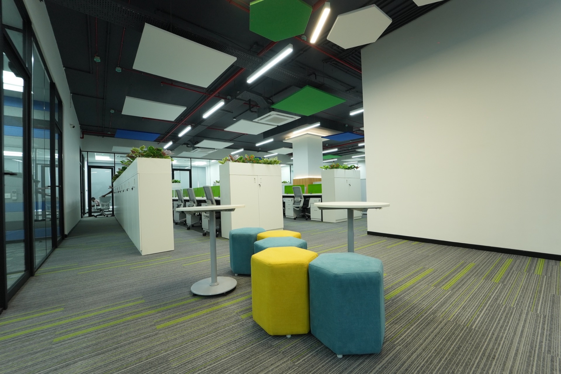Open-plan workspace
